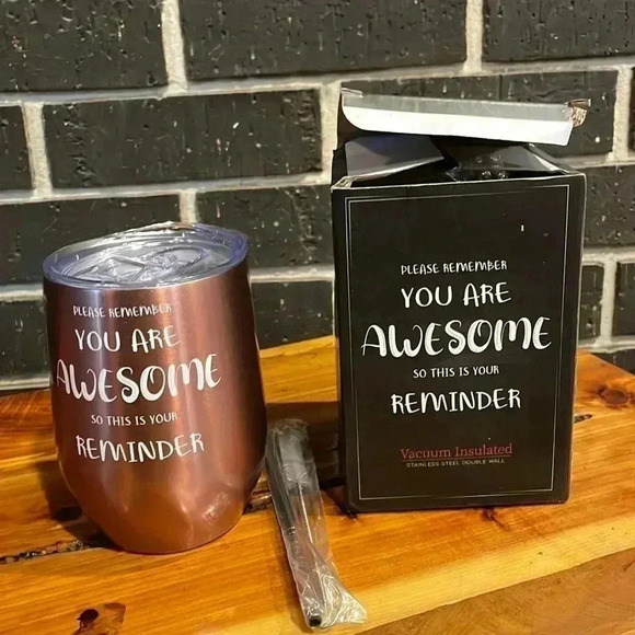 Vacuum Insulated Wine Tumbler/Coffee Cup - Picture 1 of 9